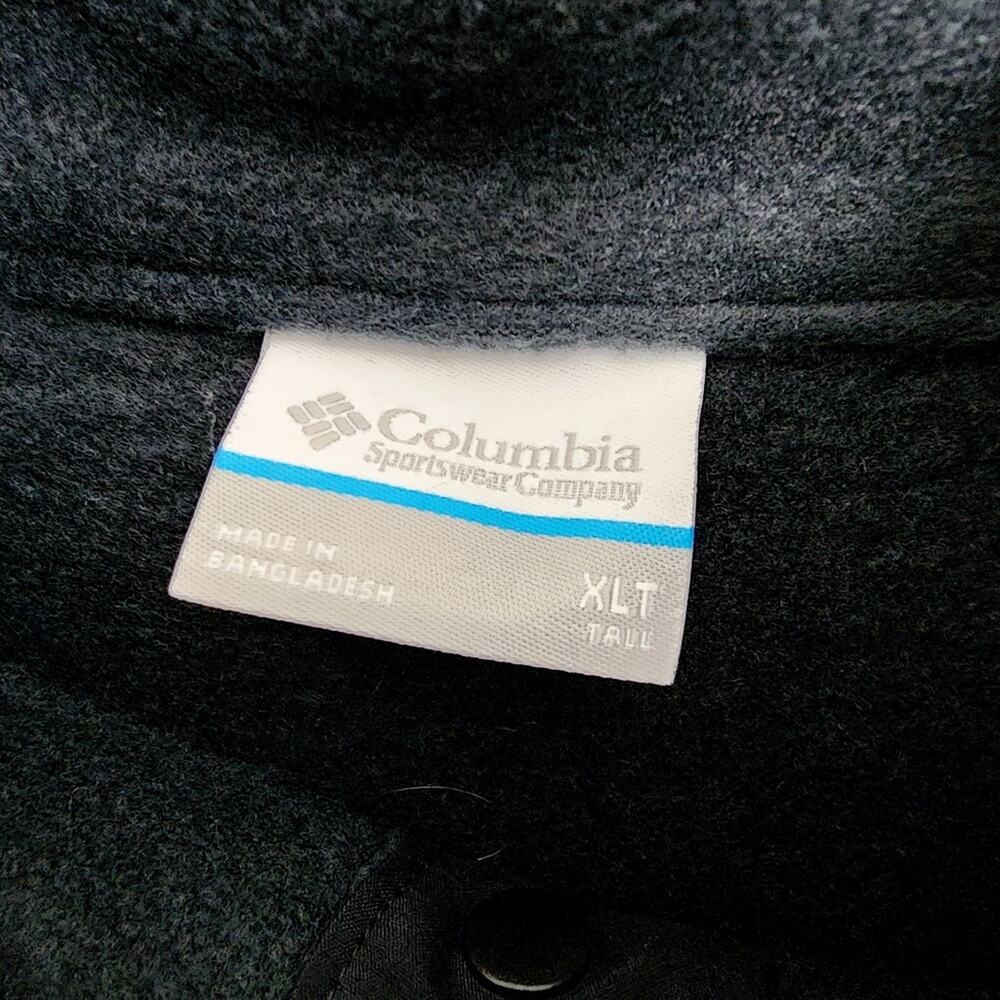 Columbia Men's Steens Mountain Half Snap Fleece Pullover Black XLT Tall - Picture 10 of 13